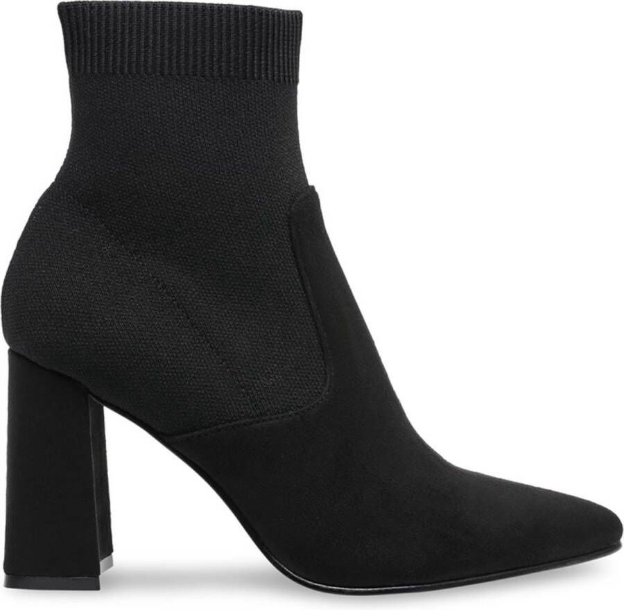 STEVE MADDEN Purify Bootie Zwart Suede Enkellaars met hak Dames