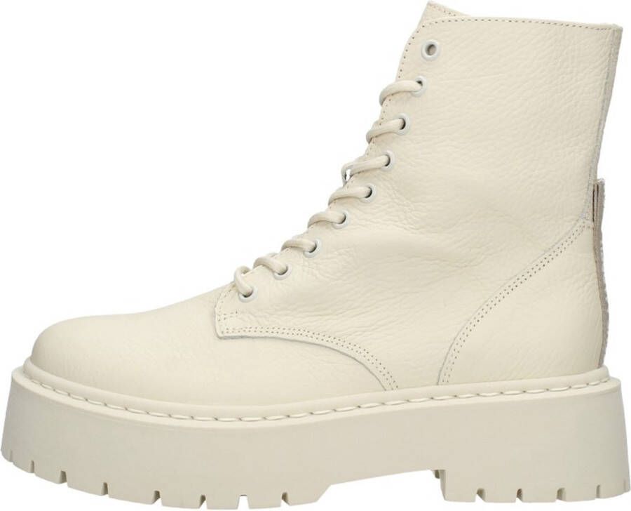 Steve Madden Skylar Veterschoenen Hoog gebroken wit - Foto 1
