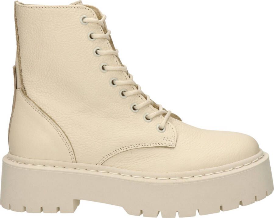 Steve Madden Skylar Veterschoenen Hoog gebroken wit - Foto 5