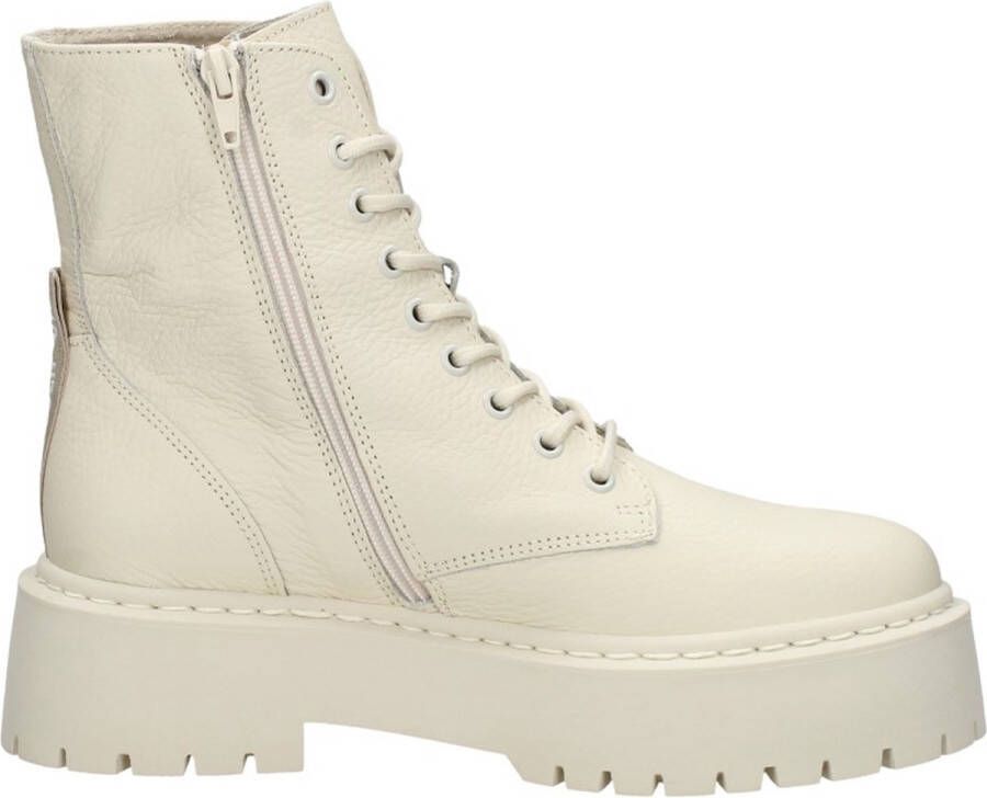 Steve Madden Skylar Veterschoenen Hoog gebroken wit - Foto 4