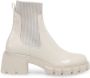 Steve Madden Hutch lakleren chelsea boots off white - Thumbnail 1