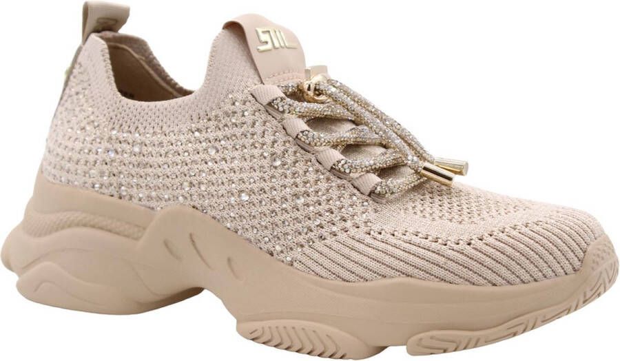 Steve Madden Beige Glitter Sneakers voor Dames Beige Dames