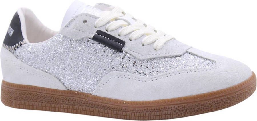 Steve Madden Dames Sneaker Emporia Beige Silver BEIGE