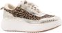 Steve Madden Ethora-L suède sneakers met panterprint beige lila - Thumbnail 2