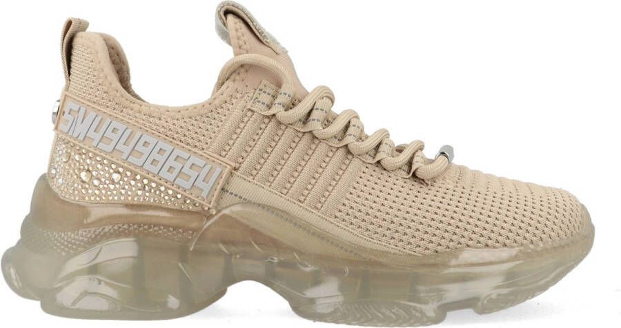 Steve Madden Roségouden Sneakers met Decoratieve Stenen Beige Dames