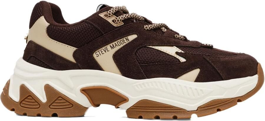 Steve Madden Supercampo-f Sneakers Dames Bruin - Foto 3