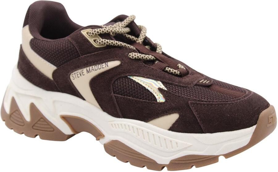 Steve Madden Supercampo-f Sneakers Dames Bruin - Foto 3