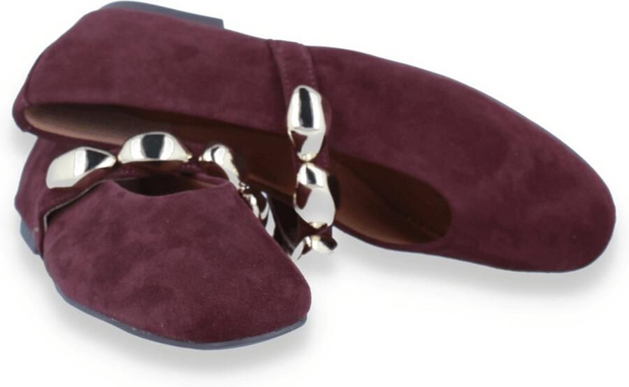 STEVE MADDEN Ballerina met riempjes donkerrood