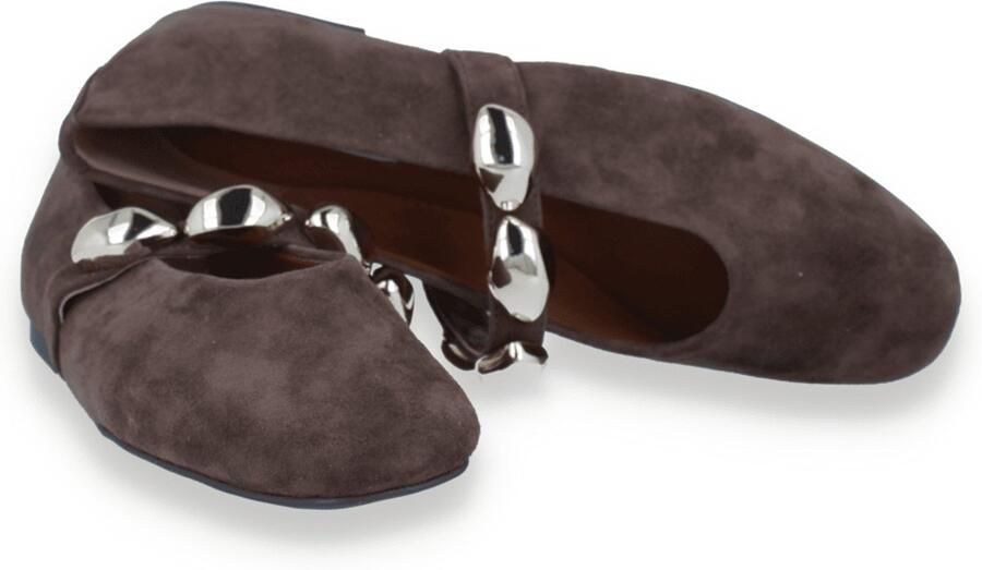 Steve Madden Dames Ballerina Bruin SM11005437 880 Poppin - Foto 4