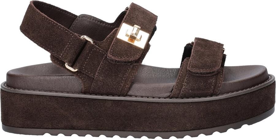 Steve Madden Bigmona suède sandalen donkerbruin - Foto 4