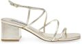 Steve Madden Sandaaltjes met sleehak model 'Remmi' - Lichtgoud
