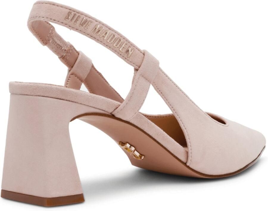 Steve Madden Dames Slingback Evanston Blush Suede Rose