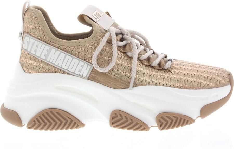 STEVE MADDEN Project bronze gold Brons Nylon Lage sneakers Dames