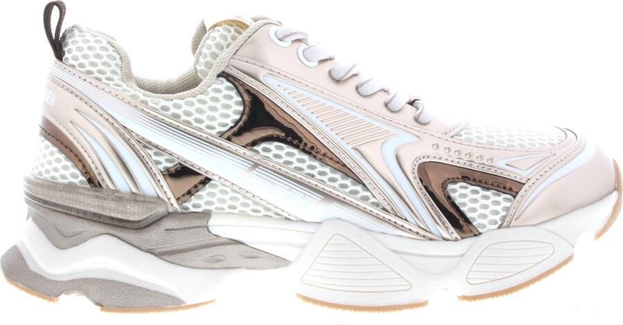 STEVE MADDEN Speedster-E silver gold Beige Synthetisch Lage sneakers Dames