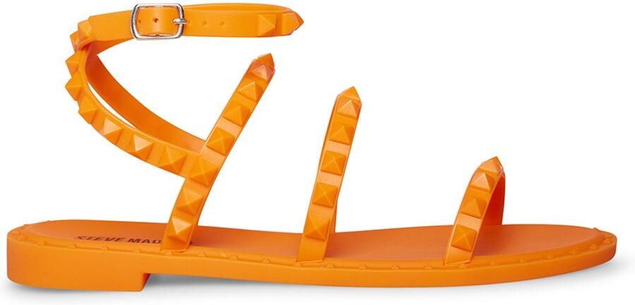 Steve Madden Platta Sandalerer Oranje Glam Sandalen Oranje Dames