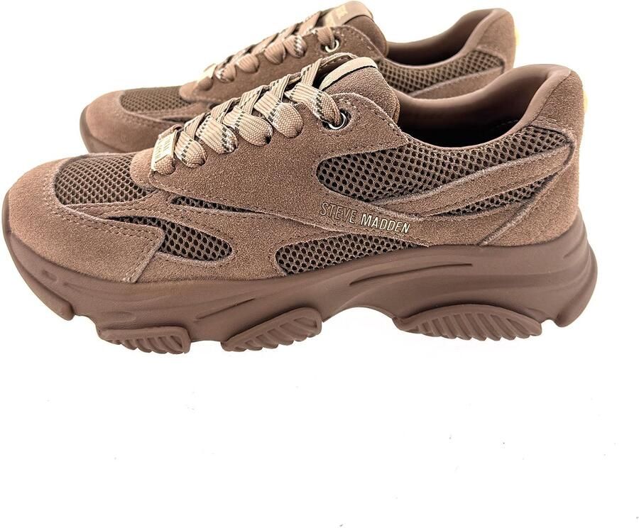 Steve Madden Front Row chunky sneakers bruin - Foto 4