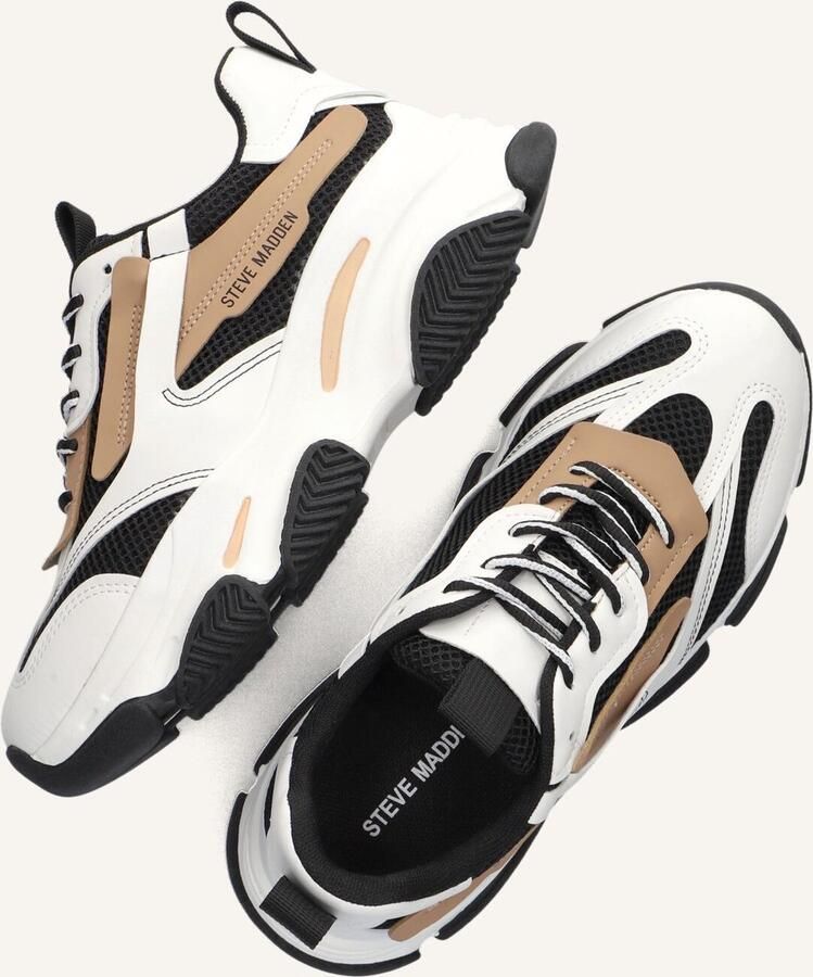 Steve Madden JPossession chunky sneakers zwart beige Meisjes Textiel Meerkleurig 33 - Foto 4