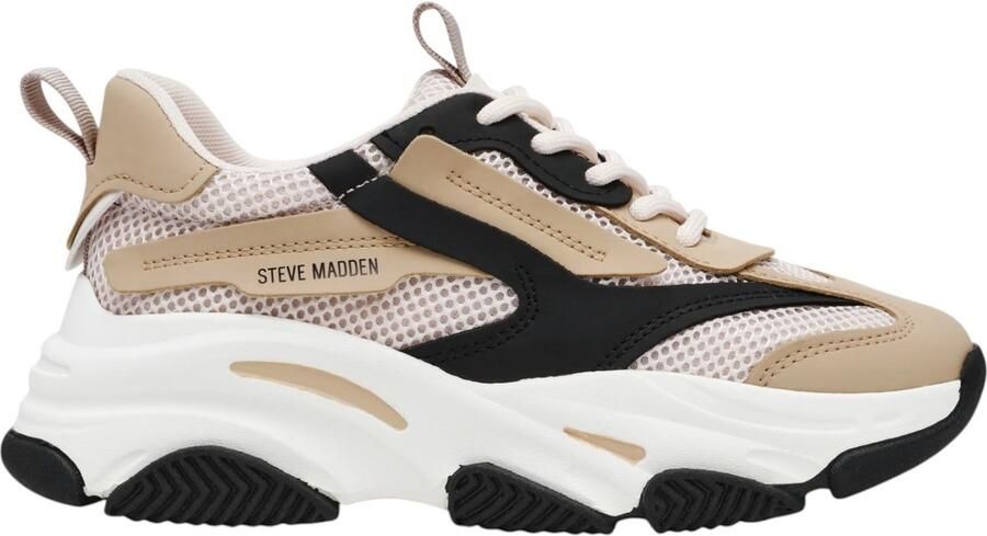 Steve Madden JPossession chunky sneakers wit beige zwart - Foto 2
