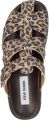 Steve Madden Mamba suède clogs met panterprint beige zwart - Beige
