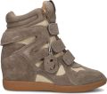 Steve Madden Sneakers van leermix model 'Mavis' - Bruin