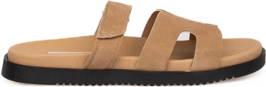 STEVE MADDEN Missile-E | sand suède Beige Suede Platte sandalen Dames