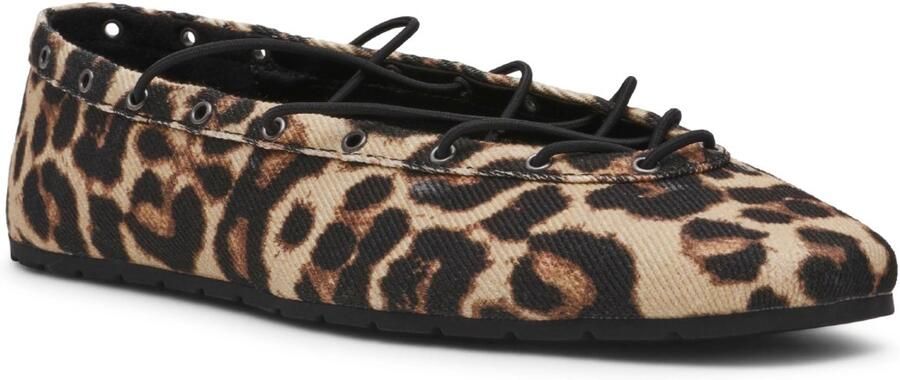 Steve Madden Pointe ballerina's met panterprint beige zwart - Foto 4