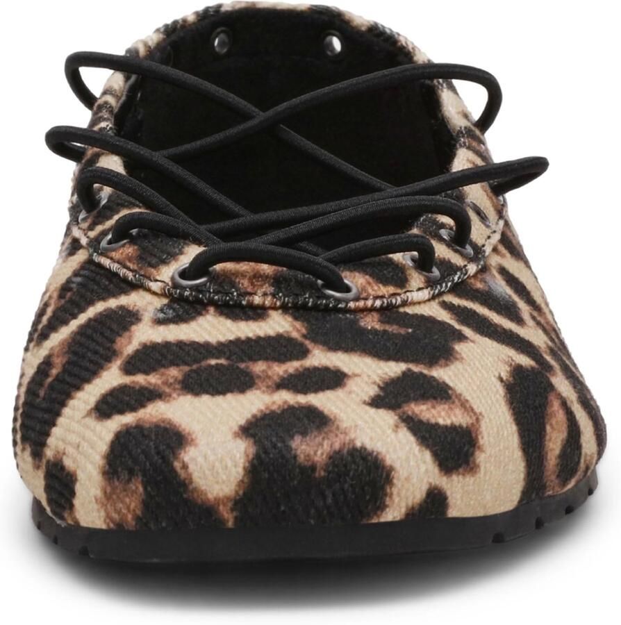 Steve Madden Pointe ballerina's met panterprint beige zwart - Foto 3