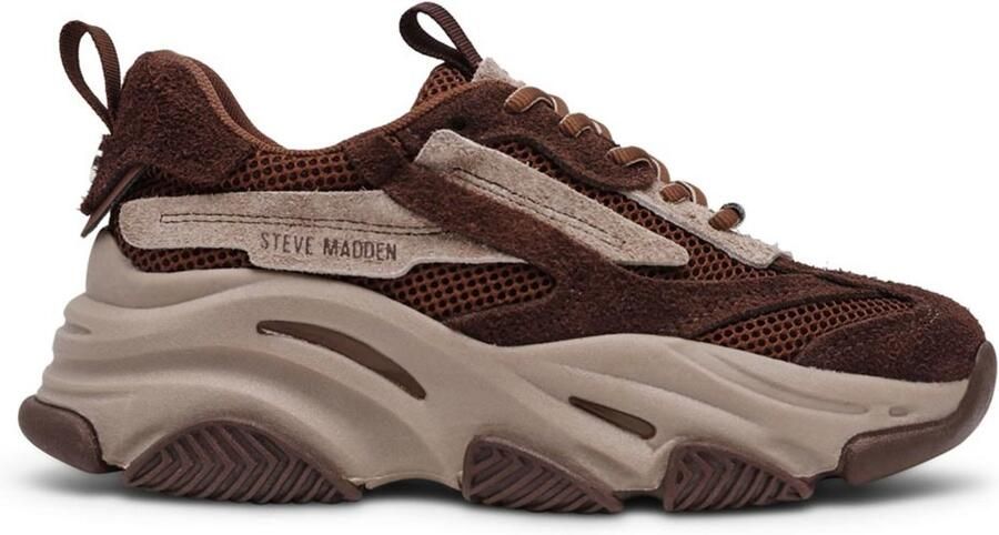 Steve Madden Sneakers van leermix met logoprint model 'Possession'