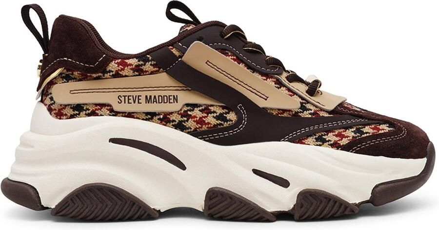 Steve Madden Possession-E brown plaid
