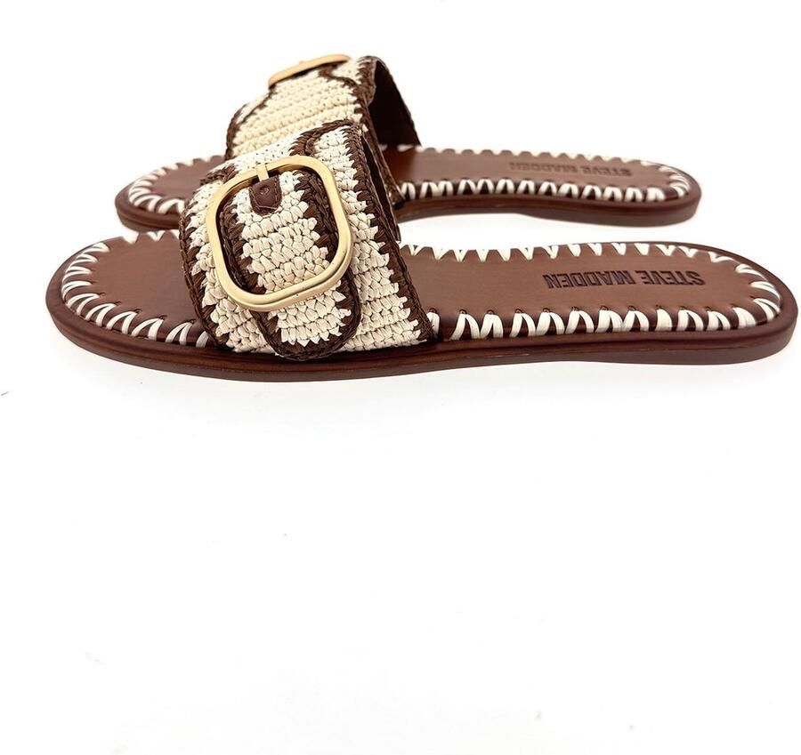 Steve Madden Seabreeze slipper bruin combi 40