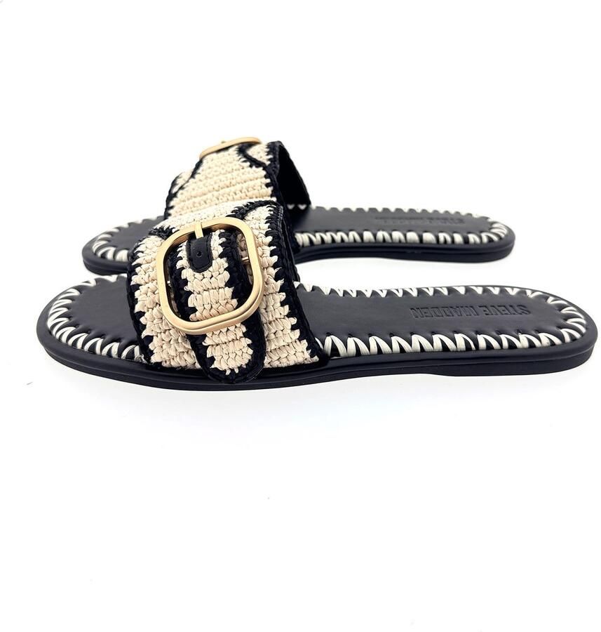 Steve Madden Seabreeze slipper zwart combi