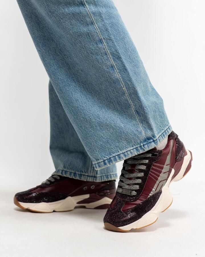 Steve Madden Dames Sneaker Setback-r Dark Cherry Lacq Bordeau - Foto 2