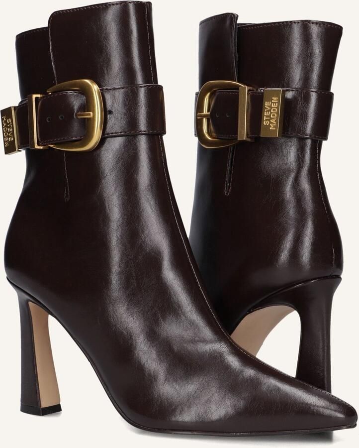 Steve Madden Stashed Enkellaarsjes Enkelboots met rits Dames Bruin - Foto 3