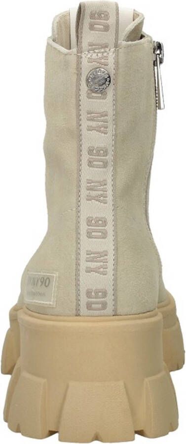 Steve Madden Chunky Sole Leren Laarzen Beige Dames - Foto 9