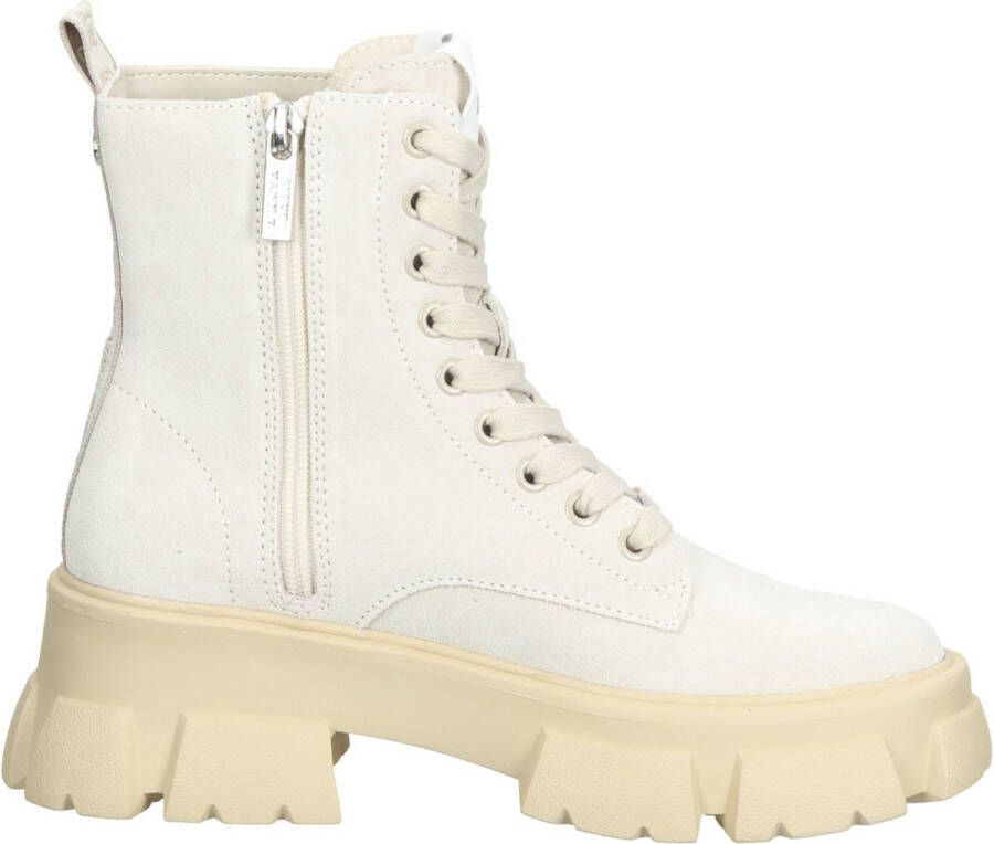 Steve Madden Chunky Sole Leren Laarzen Beige Dames - Foto 4