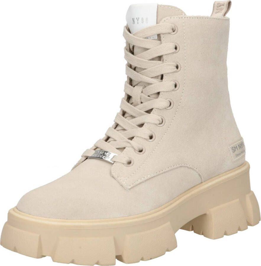 Steve Madden Chunky Sole Leren Laarzen Beige Dames