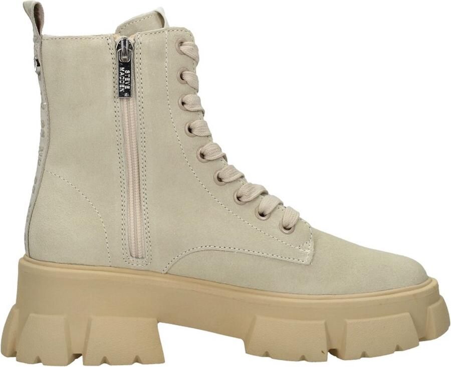 Steve Madden Chunky Sole Leren Laarzen Beige Dames - Foto 6