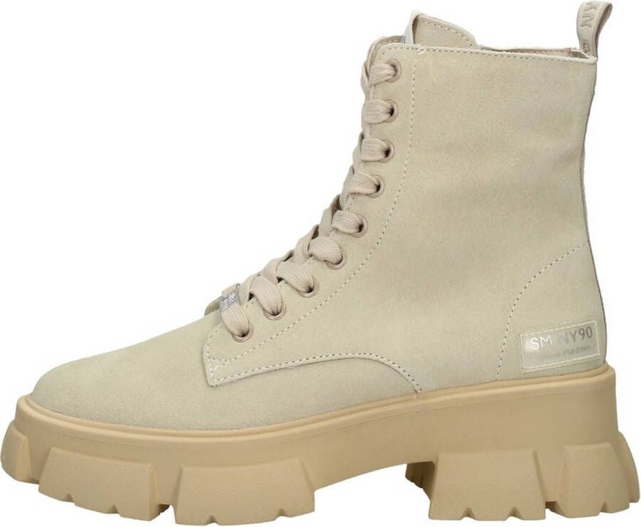 Steve Madden Chunky Sole Leren Laarzen Beige Dames - Foto 5