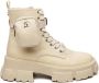 STEVE MADDEN Tanker-P Bootie Beige Nylon Veterboots Dames - Thumbnail 1