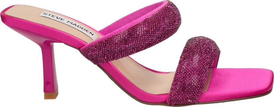 Steve Madden Top Notch muiltjes met strass roze - Foto 2