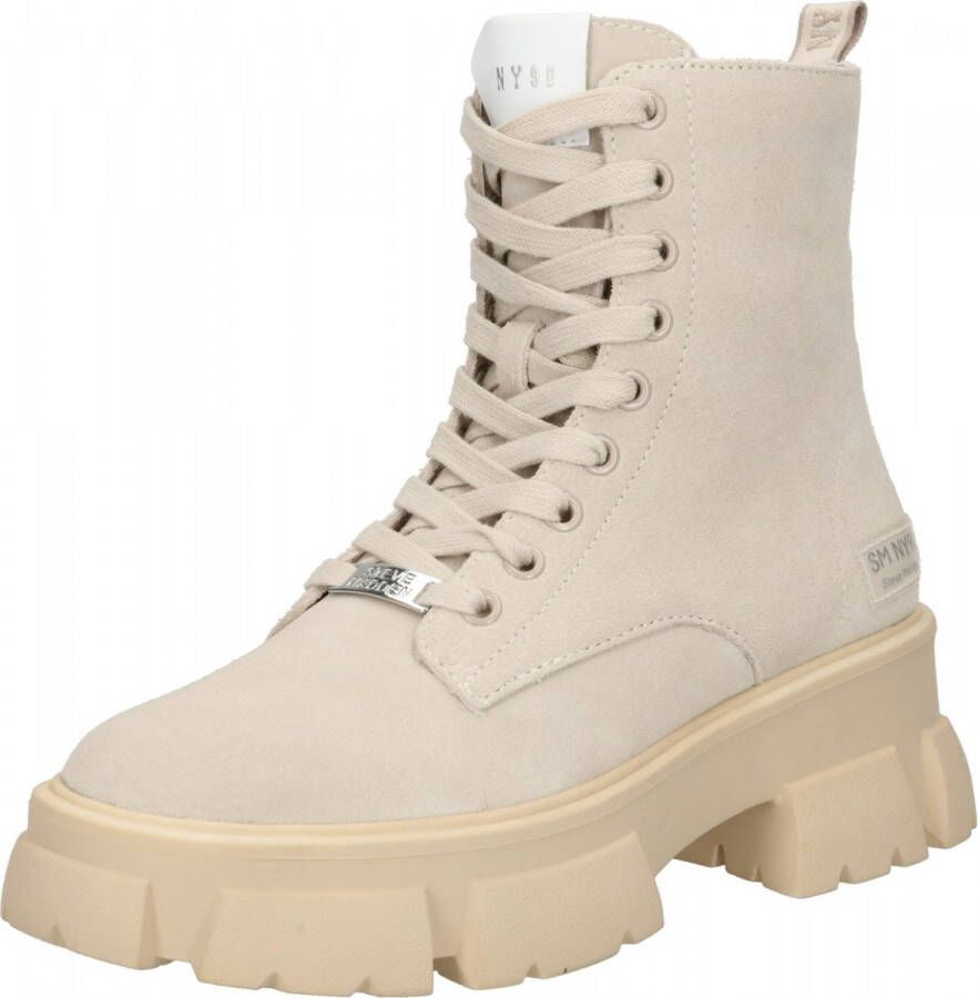 Steve Madden Chunky Sole Leren Laarzen Beige Dames