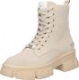 Steve Madden Chunky Sole Leren Laarzen Beige Dames - Thumbnail 1