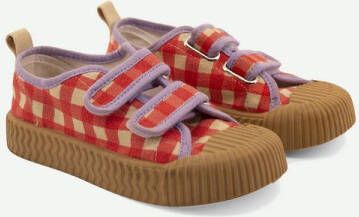 Sticky Lemon canvas schoenen klaproos ruit
