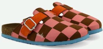Sticky Lemon clogs farmhouse flower pink + willow brown