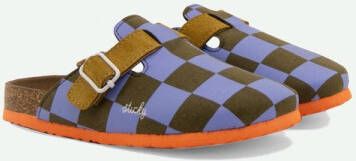 Sticky Lemon clogs farmhouse soil green + blooming purple