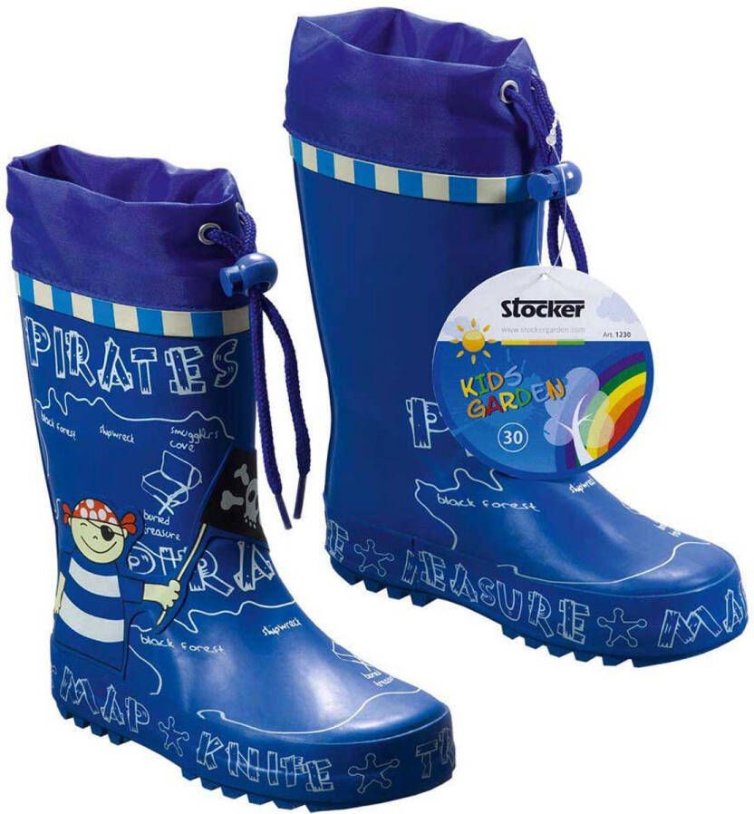 Stocker Pirate Kids Garden Regenlaarzen Blauw