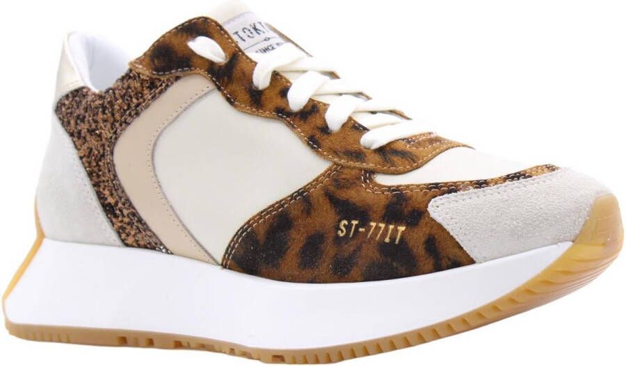 Stokton Stijlvolle Sneakers voor Vrouwen Beige Dames