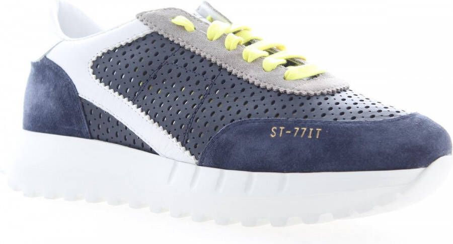 Stokton Sneakers Blauw Heren - Schoenen.nl