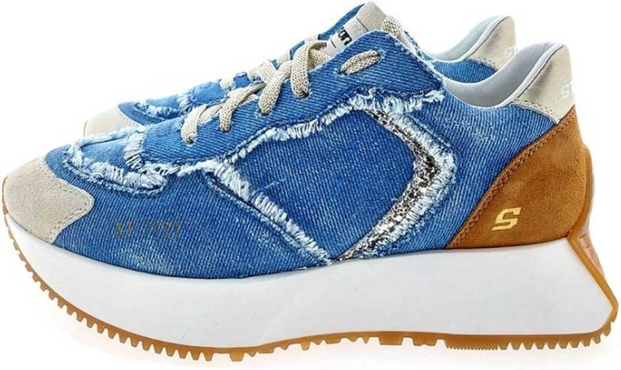 Stokton Urban jeans sneaker blauw