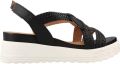 Stonefly Sandalen met sleehak 148877 - Zwart